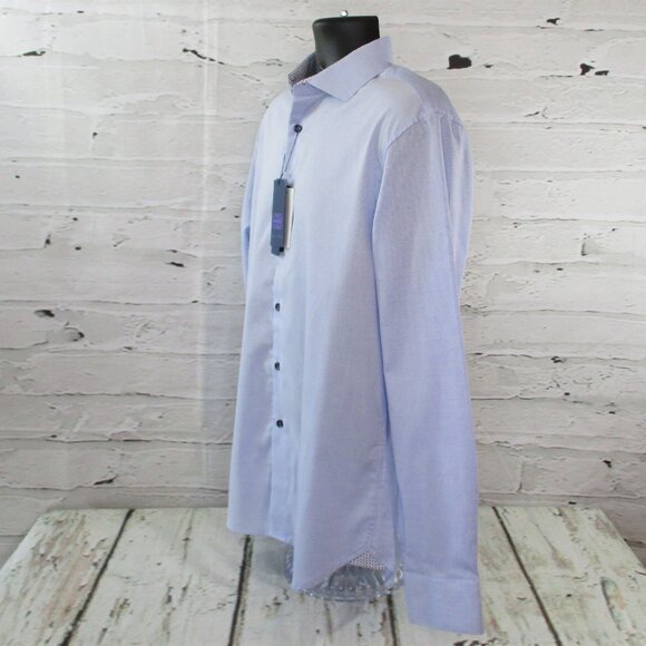 Michelson's of London Micro Gingham Dress Shirt - Picture 5 of 8